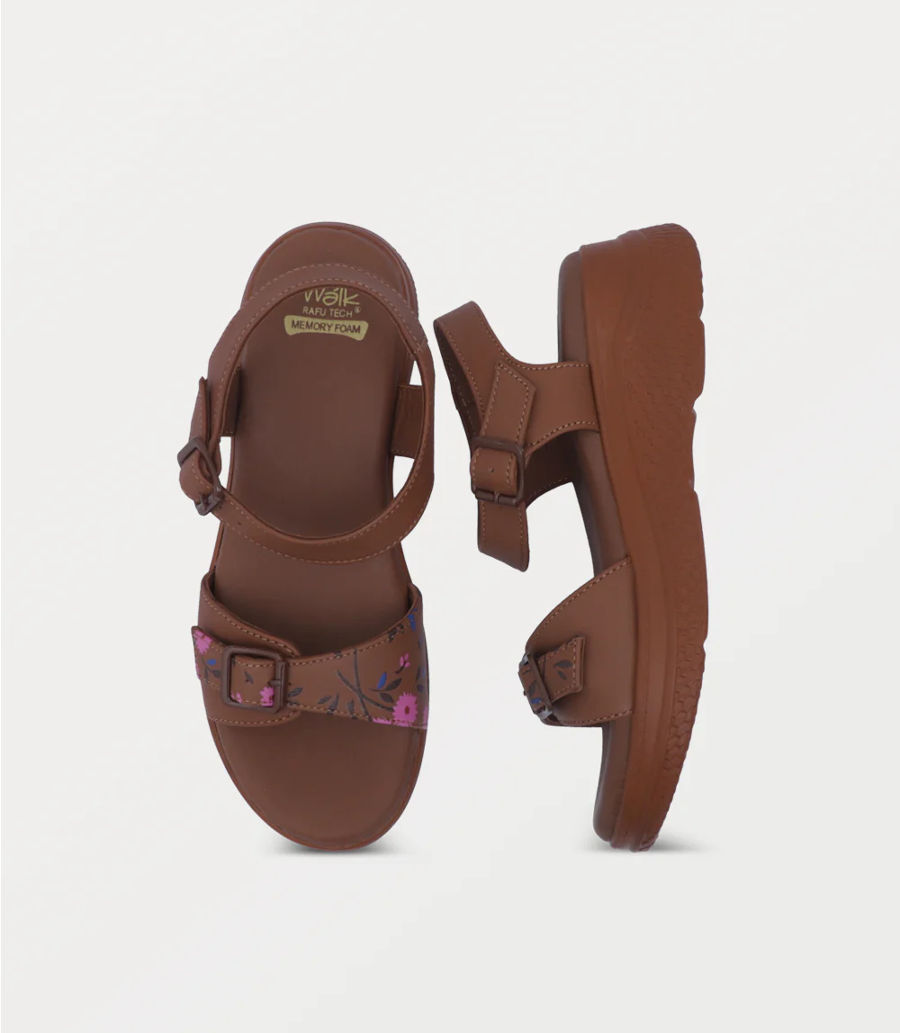 Women Comfort Sandal-TAN - Image 4