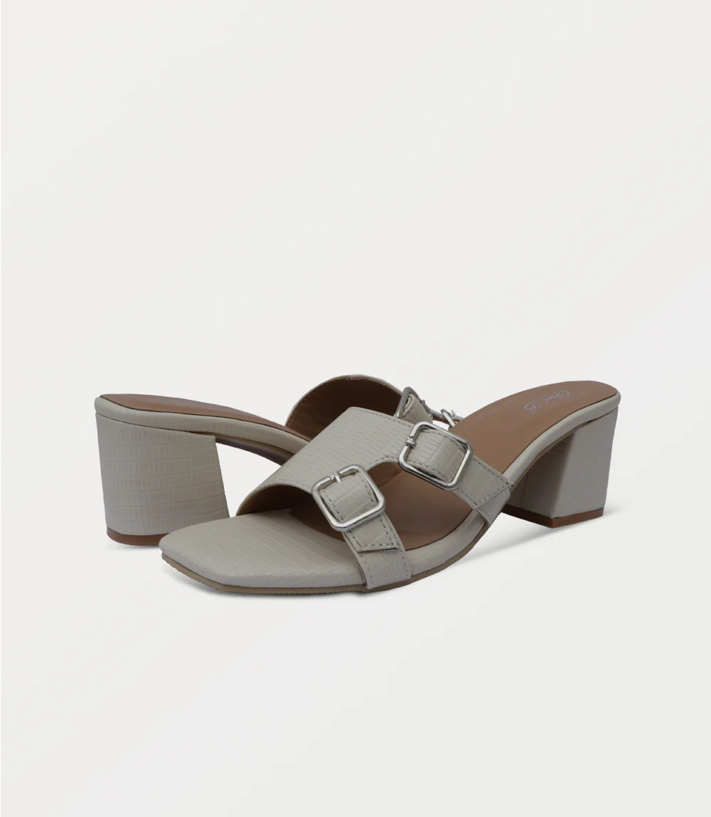 Women Slipper Heels-IVORY - Image 3