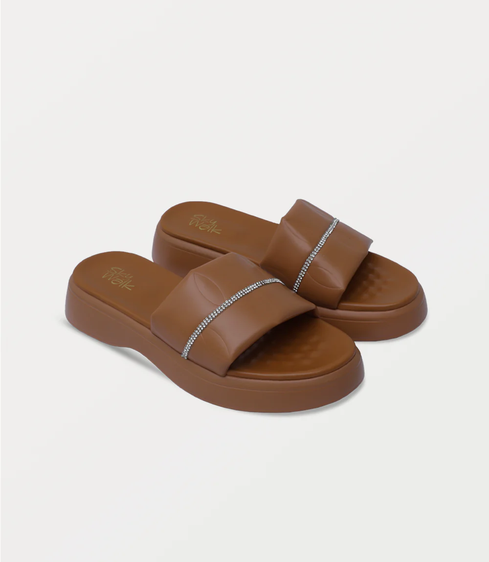 Women Comfort Slipper-TAN - Image 2