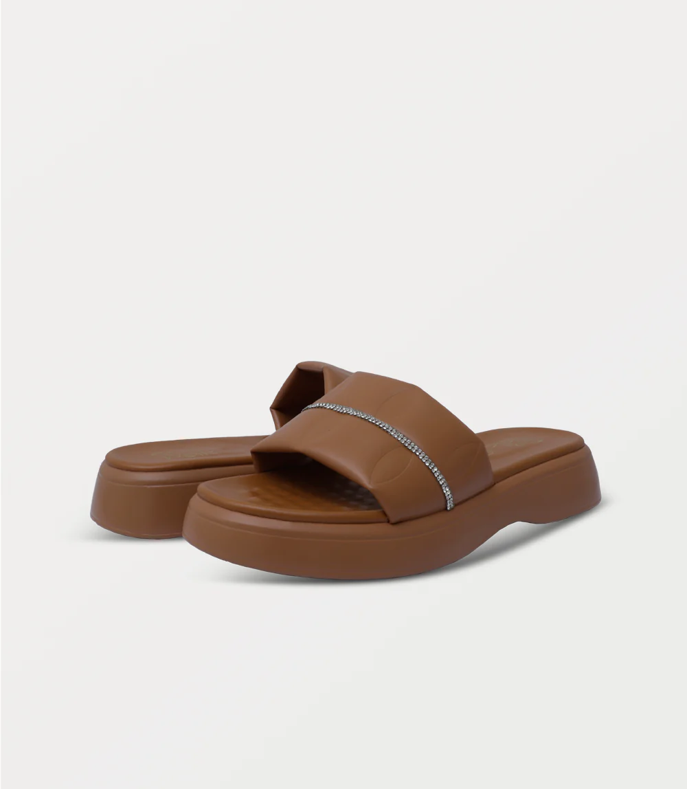 Women Comfort Slipper-TAN - Image 3