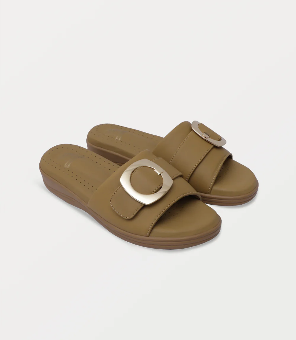 Women Comfort Slipper-MUSTARD - Image 2