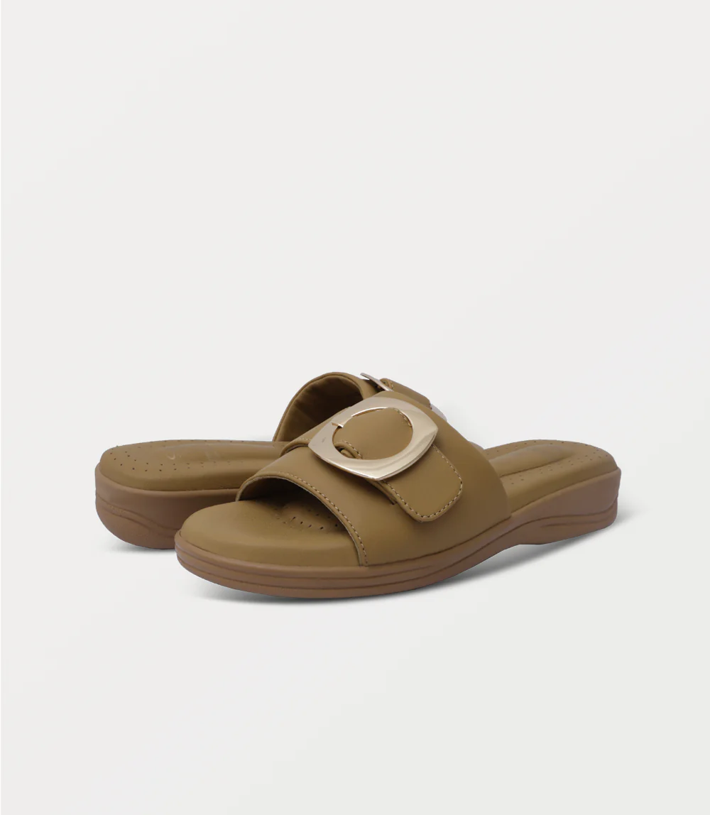 Women Comfort Slipper-MUSTARD - Image 3