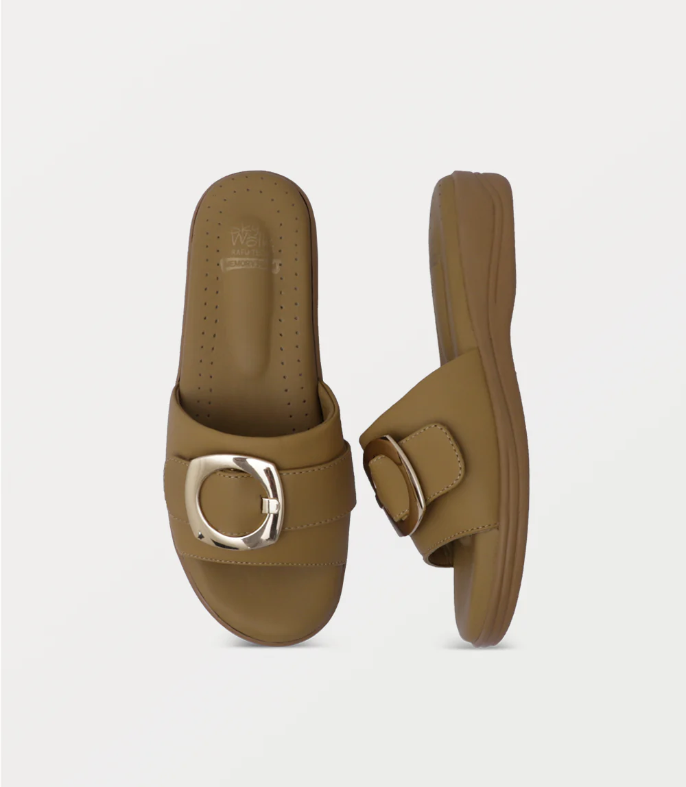 Women Comfort Slipper-MUSTARD - Image 4