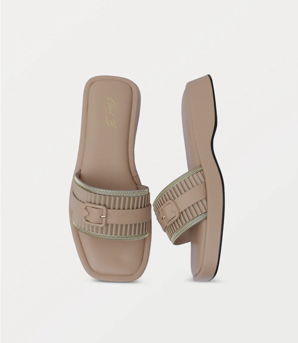 Women Slipper-BEIGE - Image 4
