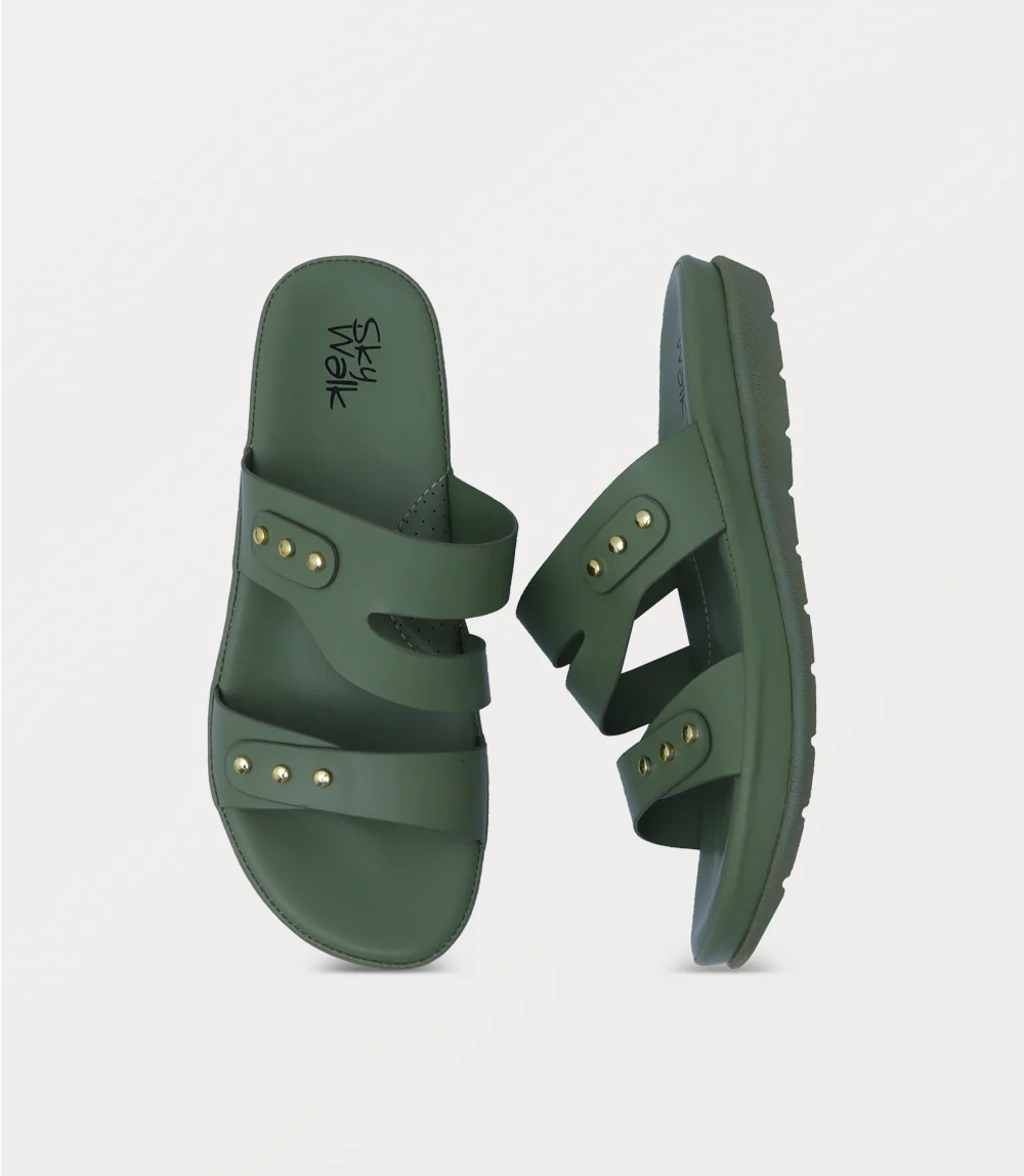Women Comfort Slipper-GREEN - Image 4