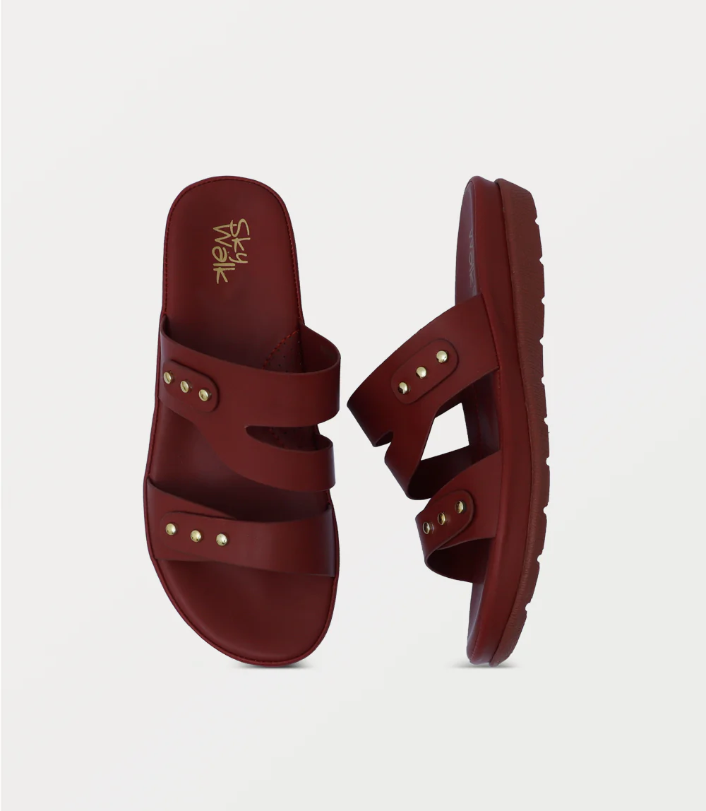 Women Comfort Slipper-MAROON - Image 4