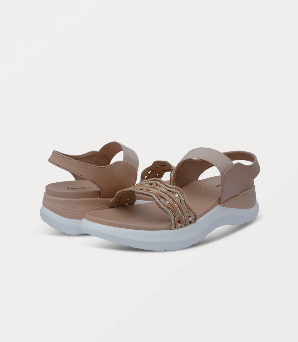 Women Comfort Sandal-BEIGE - Image 3