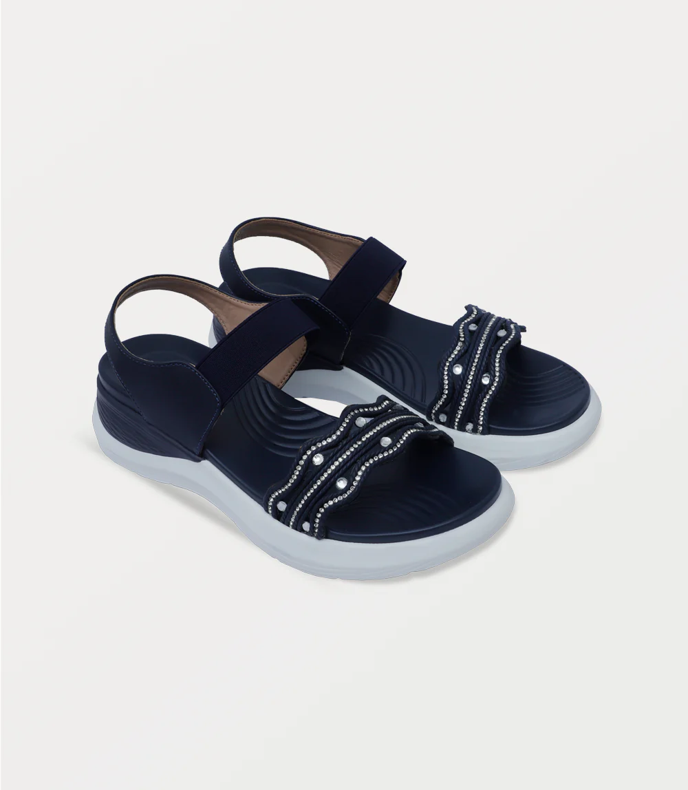 Women Comfort Sandal-NAVY - Image 2