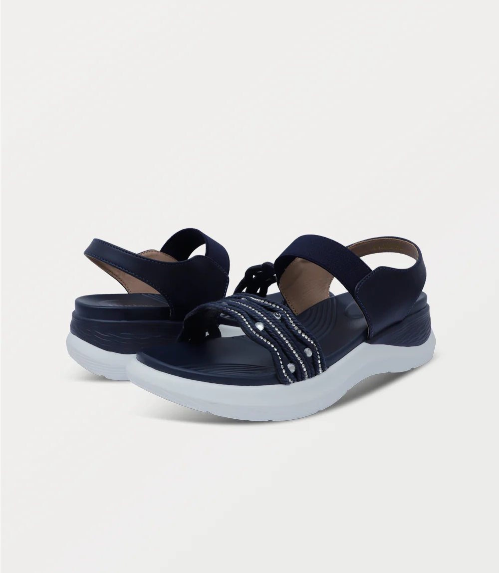 Women Comfort Sandal-NAVY - Image 3