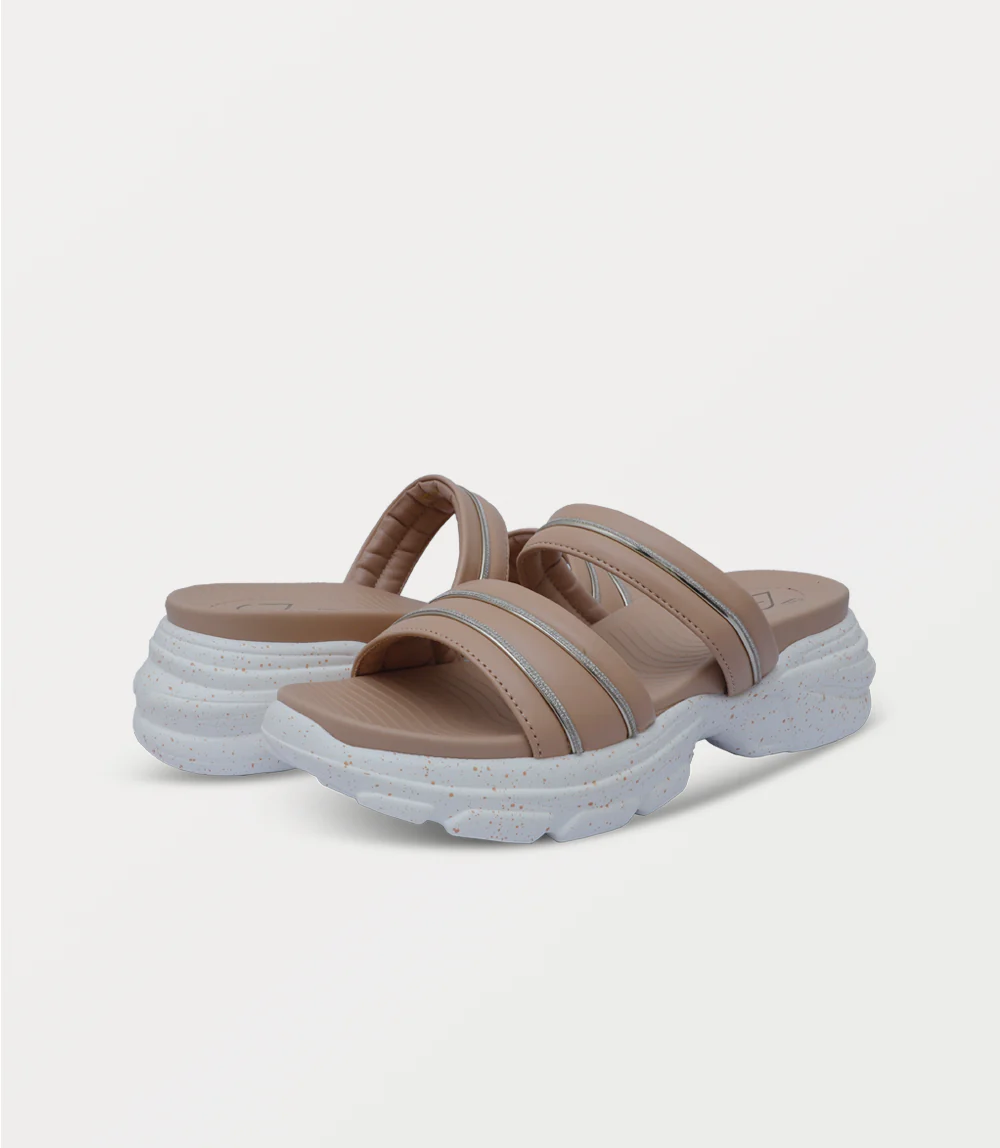 Women Platform Slipper-BEIGE - Image 3