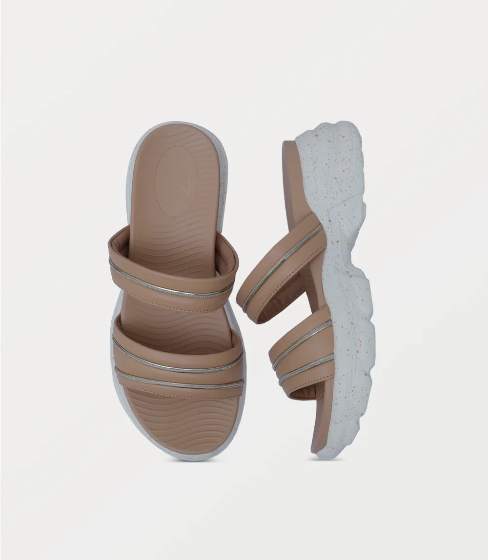 Women Platform Slipper-BEIGE - Image 4