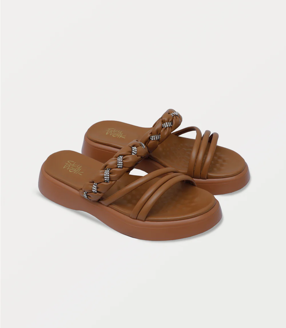 Women Comfort Slipper-TAN - Image 2