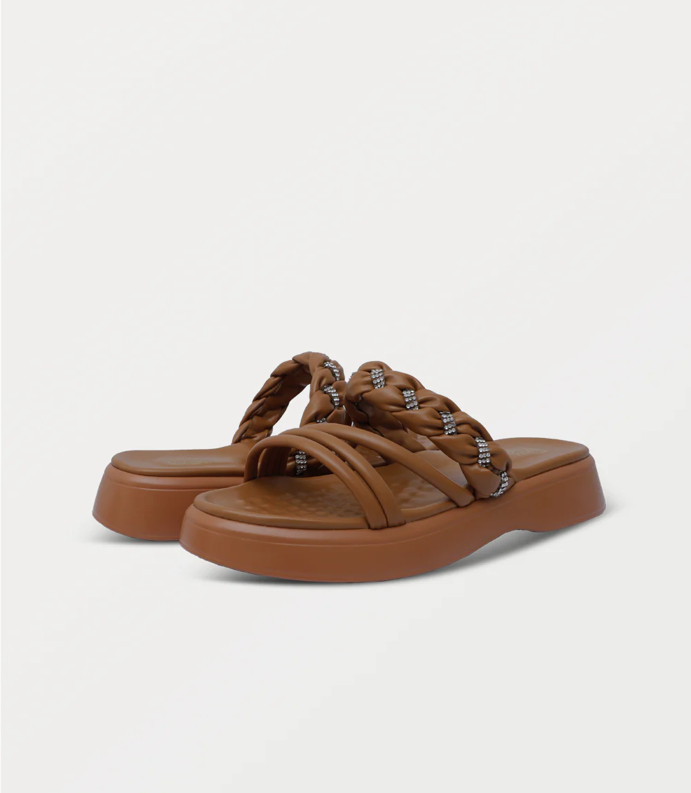 Women Comfort Slipper-TAN - Image 3