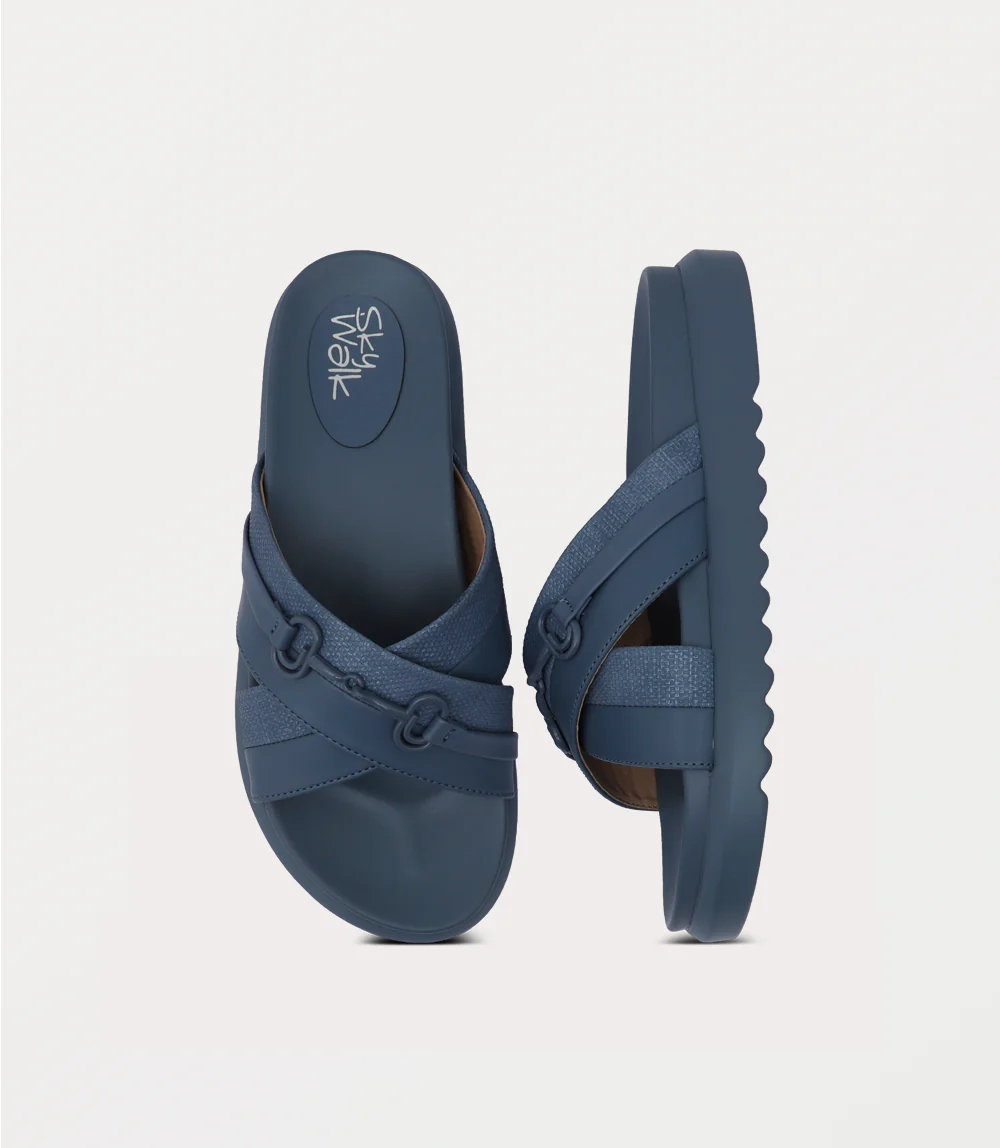 Women Comfort Slipper-BLUE - Image 4