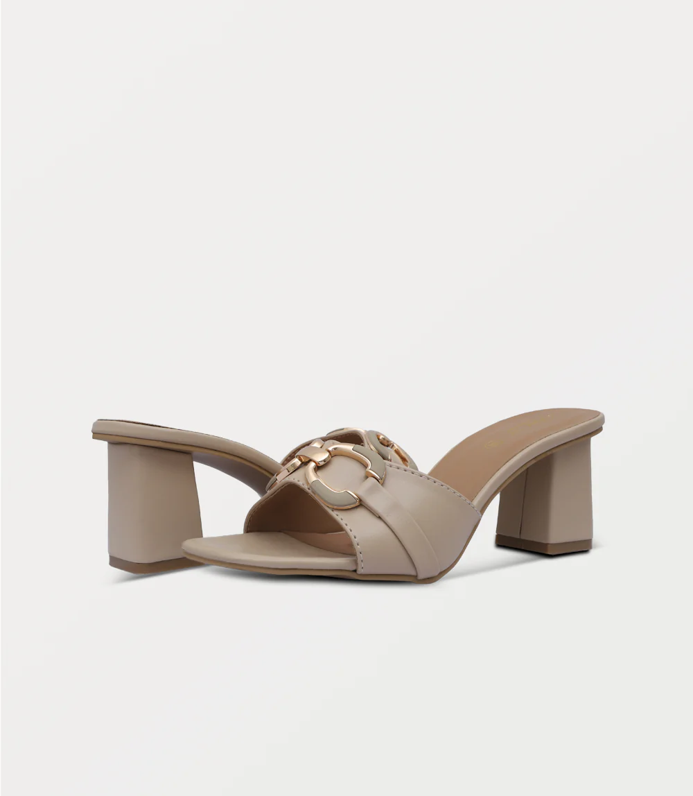 Women Slipper Heels-IVORY - Image 3