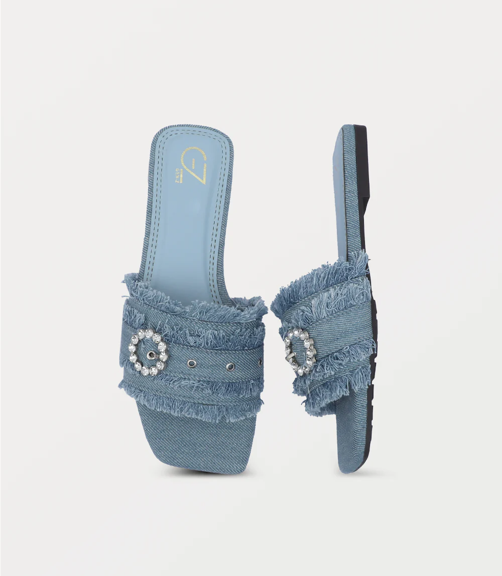 Women Slipper-DENIM BLUE - Image 4