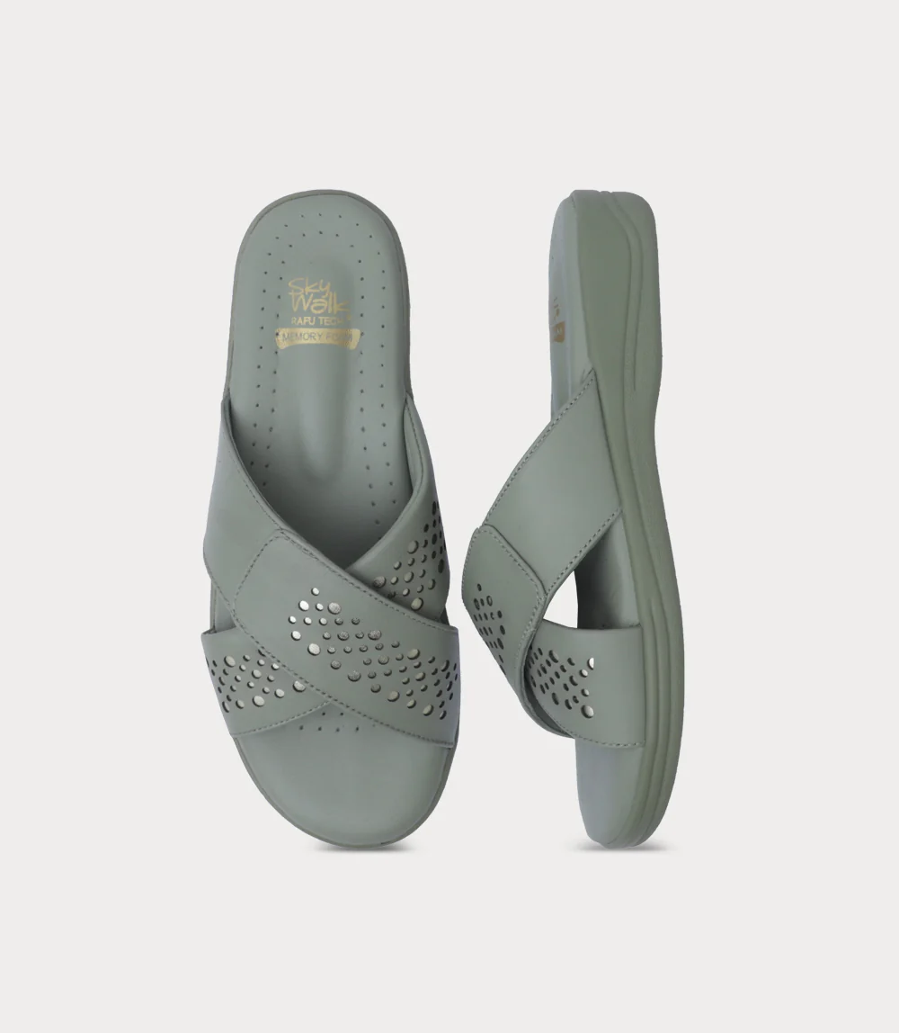Women Comfort Slipper-MINT - Image 4