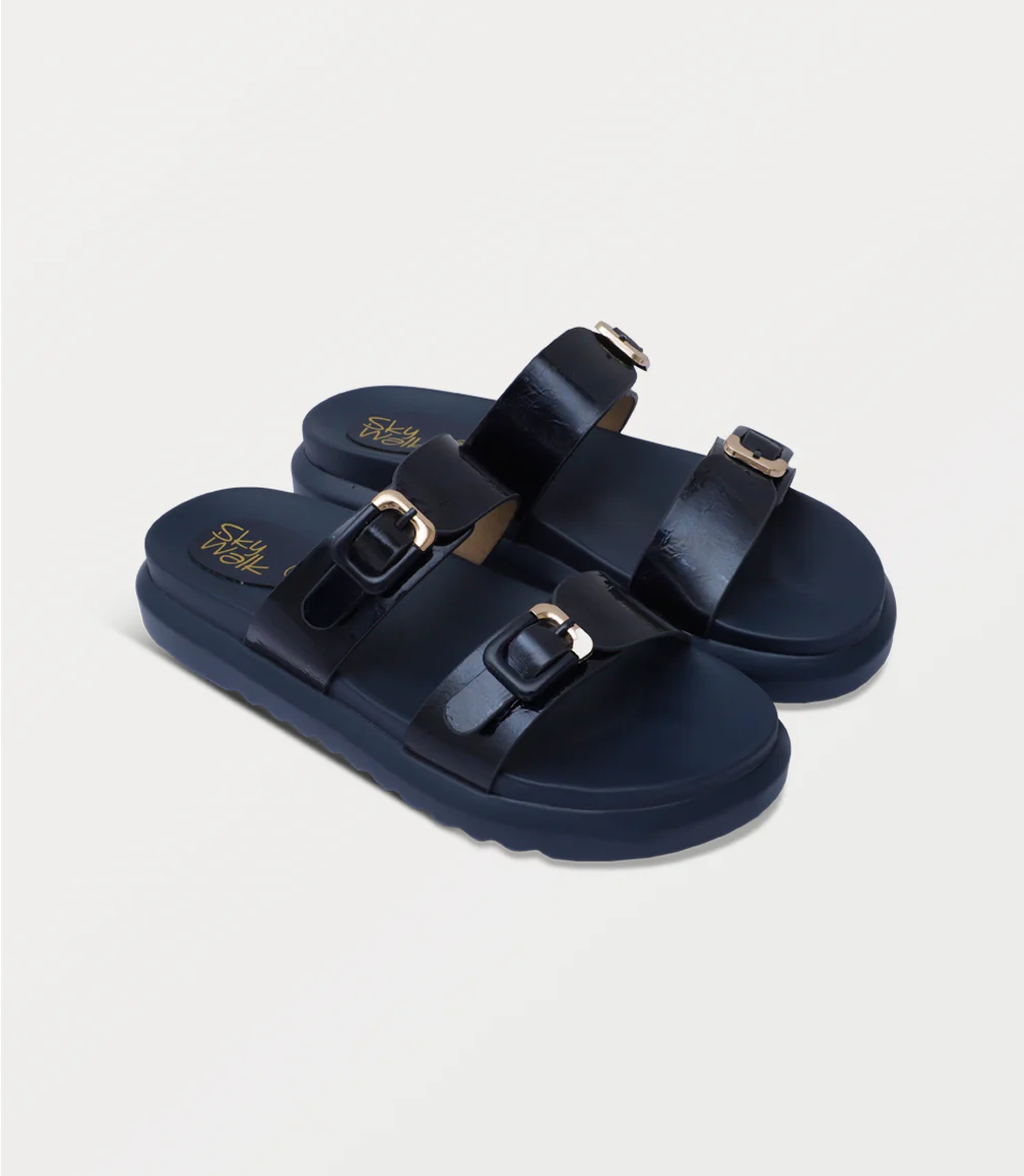 Women Comfort Slipper-NAVY - Image 2