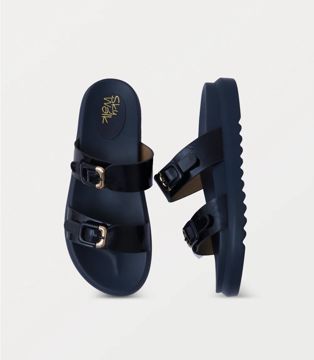Women Comfort Slipper-NAVY - Image 4