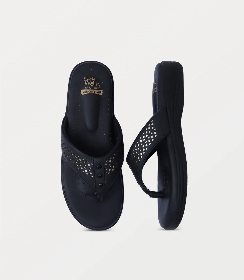 Women Comfort Chappal-BLACK - Image 4