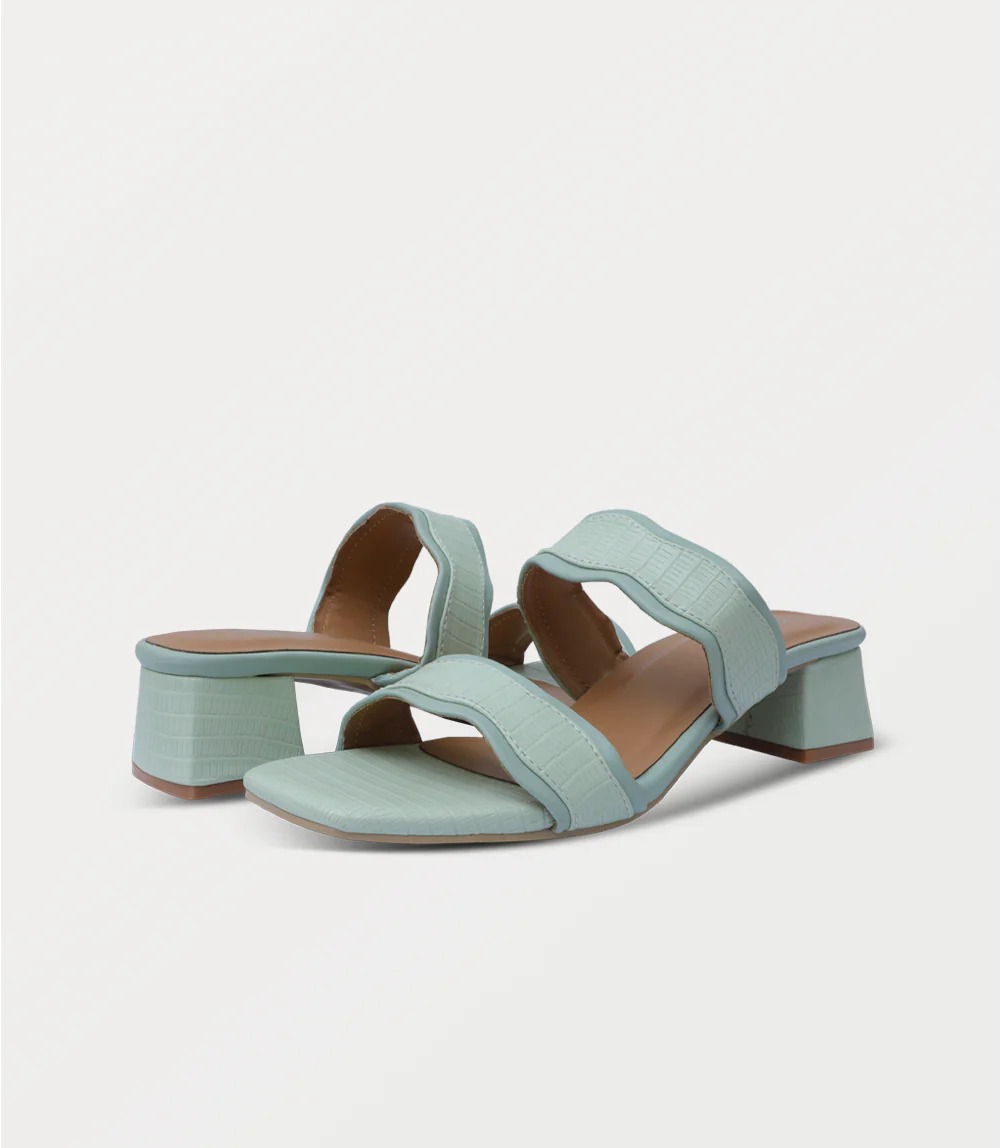 Women Slipper Heels-MINT - Image 3