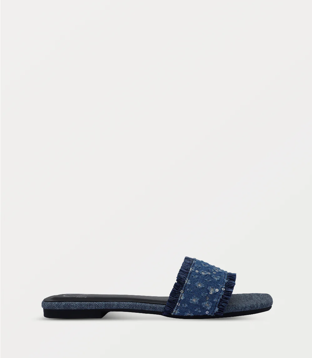 Women Slipper-DENIM BLUE