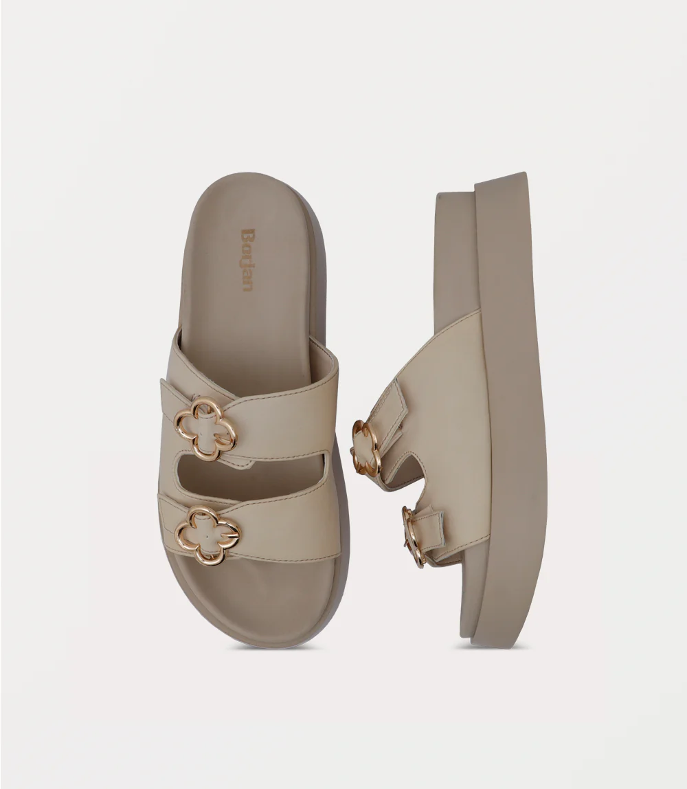 Women Platform Slipper-IVORY - Image 4