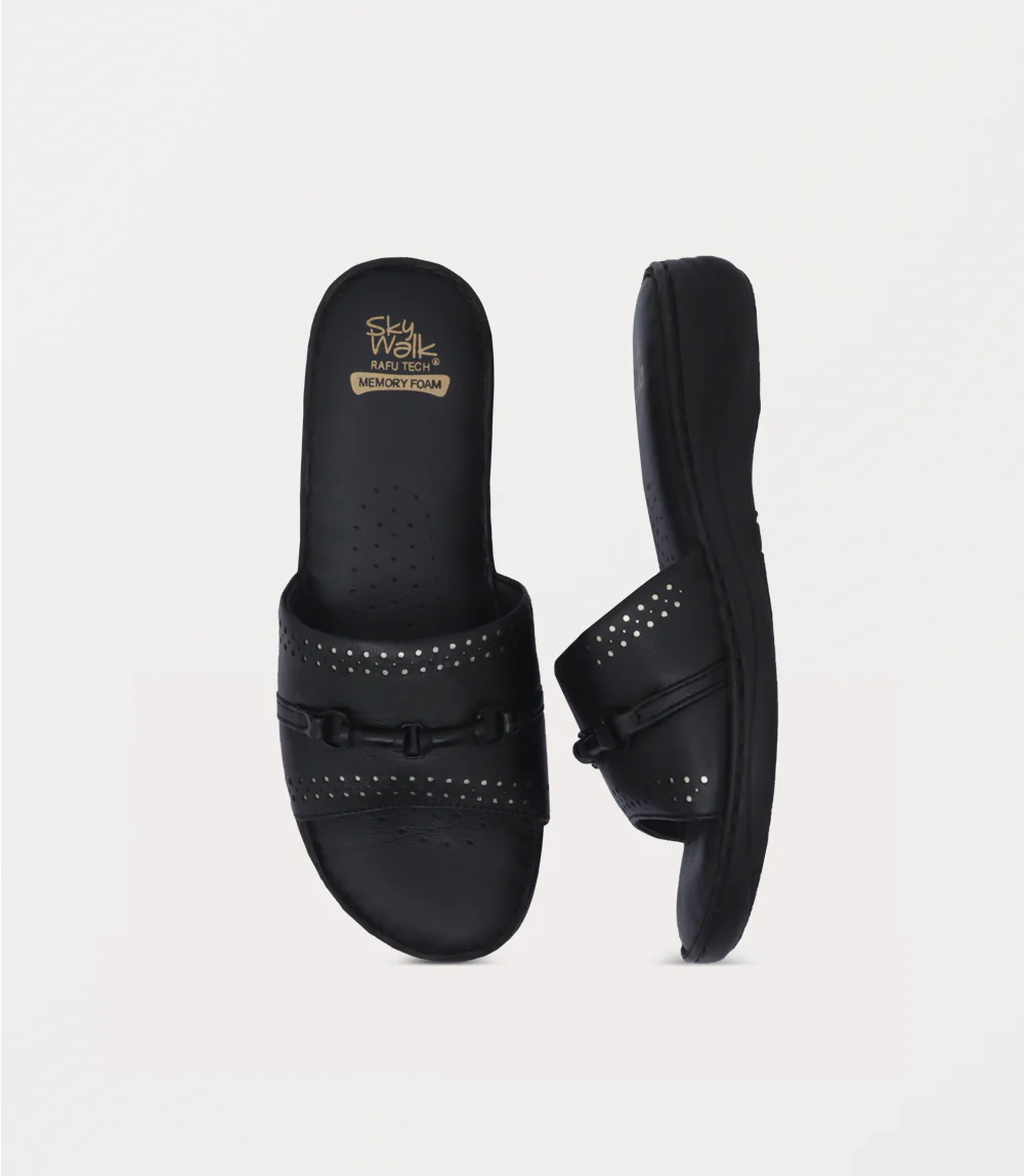 Women Comfort Slipper-BLACK - Image 4