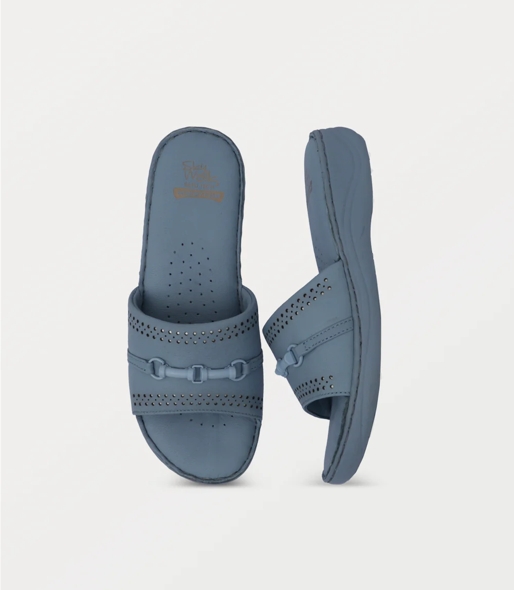 Women Comfort Slipper-BLUE - Image 4