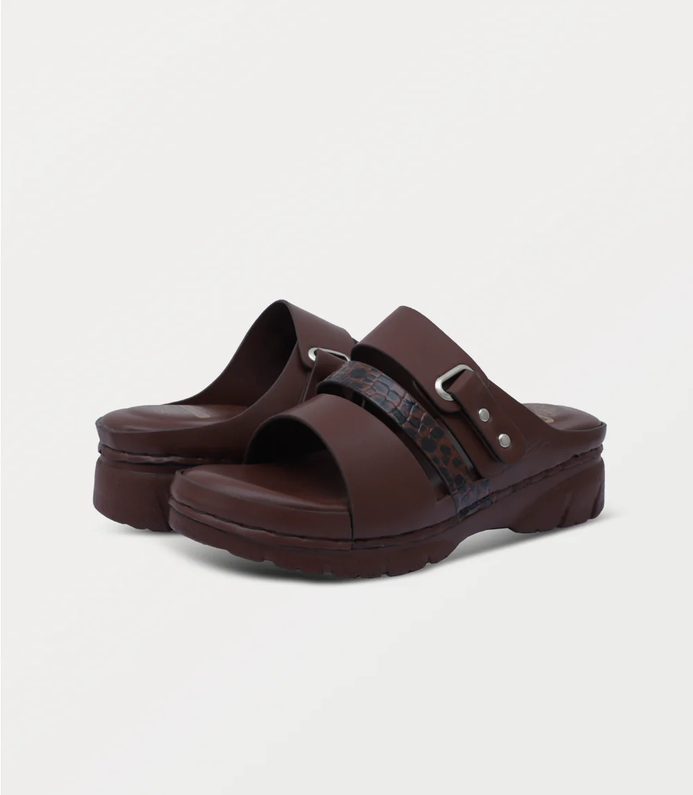 Women Comfort Slipper-BROWN - Image 3
