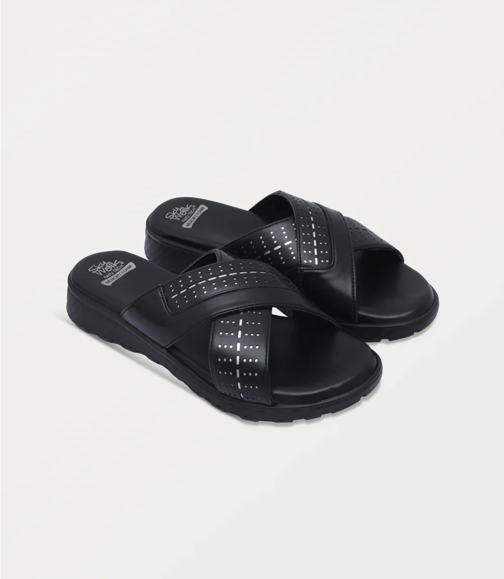 Women Comfort Slipper-BLACK - Image 2