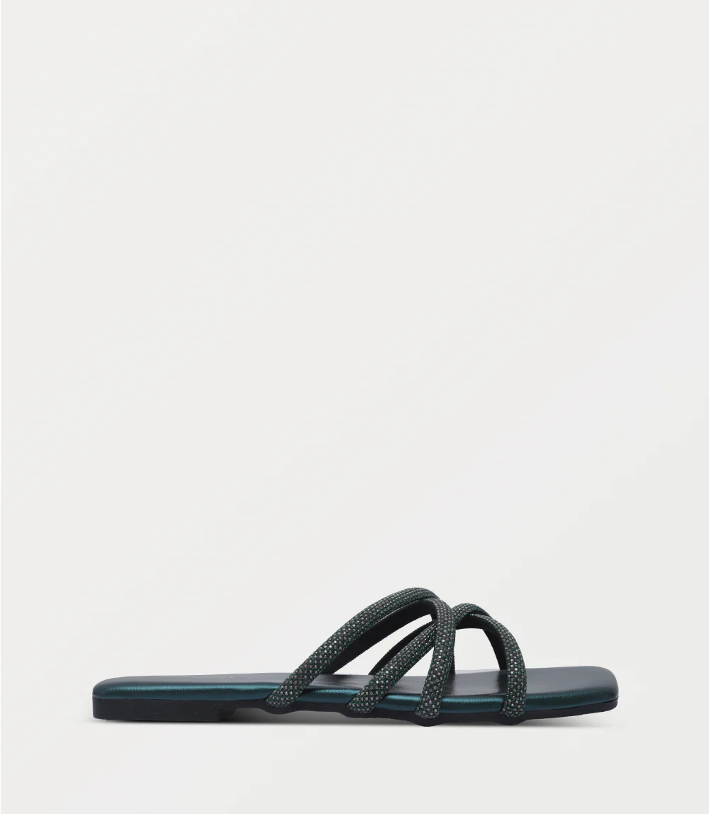 Women Slipper-BOTTLE GREEN