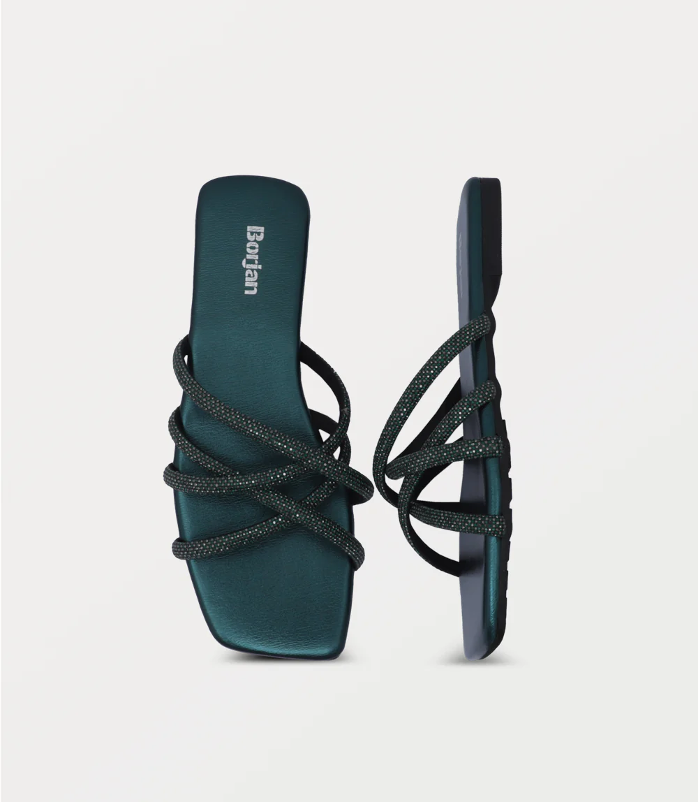 Women Slipper-BOTTLE GREEN - Image 4