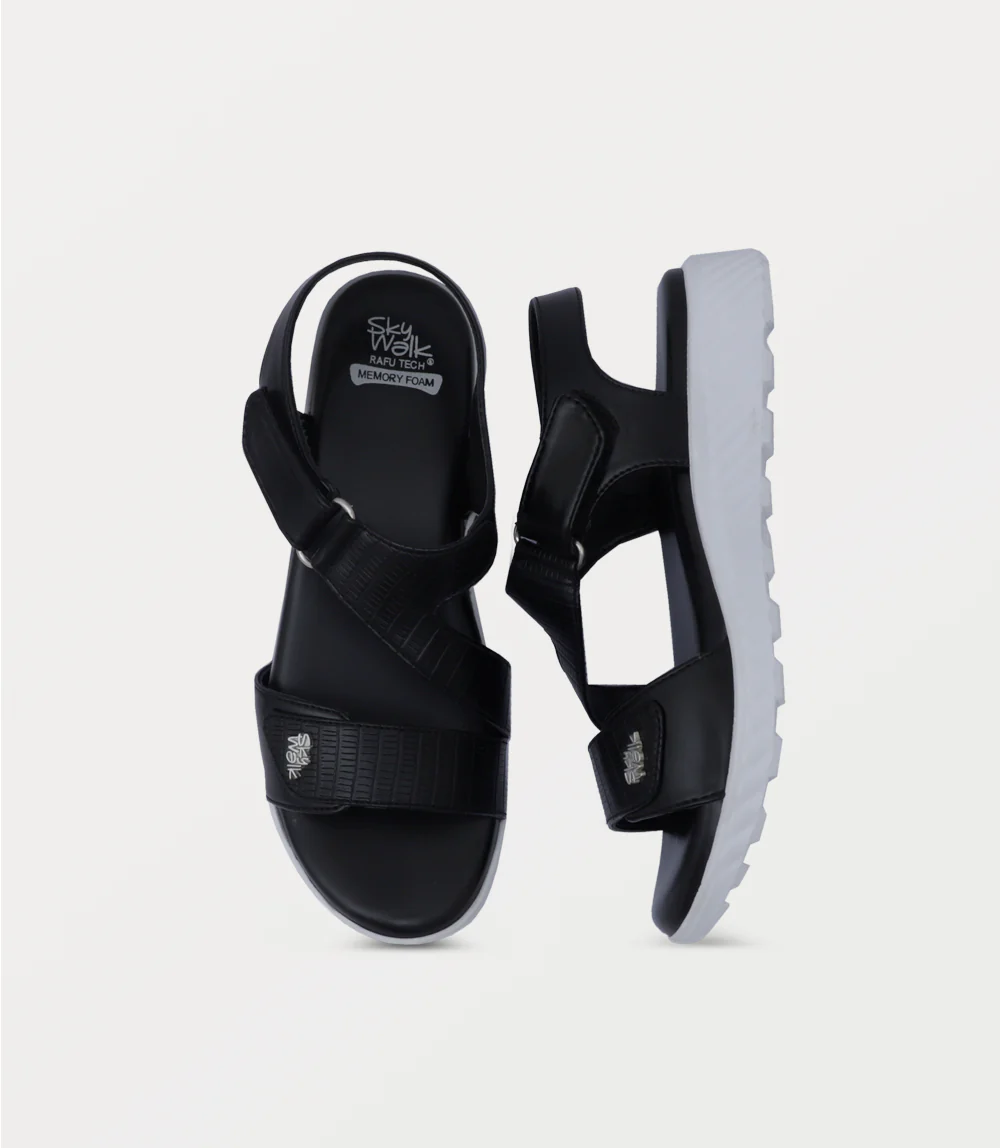 Women Comfort Sandal-BLACK - Image 4