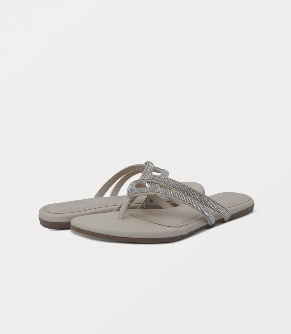 Women Chappal-OFF WHITE - Image 3
