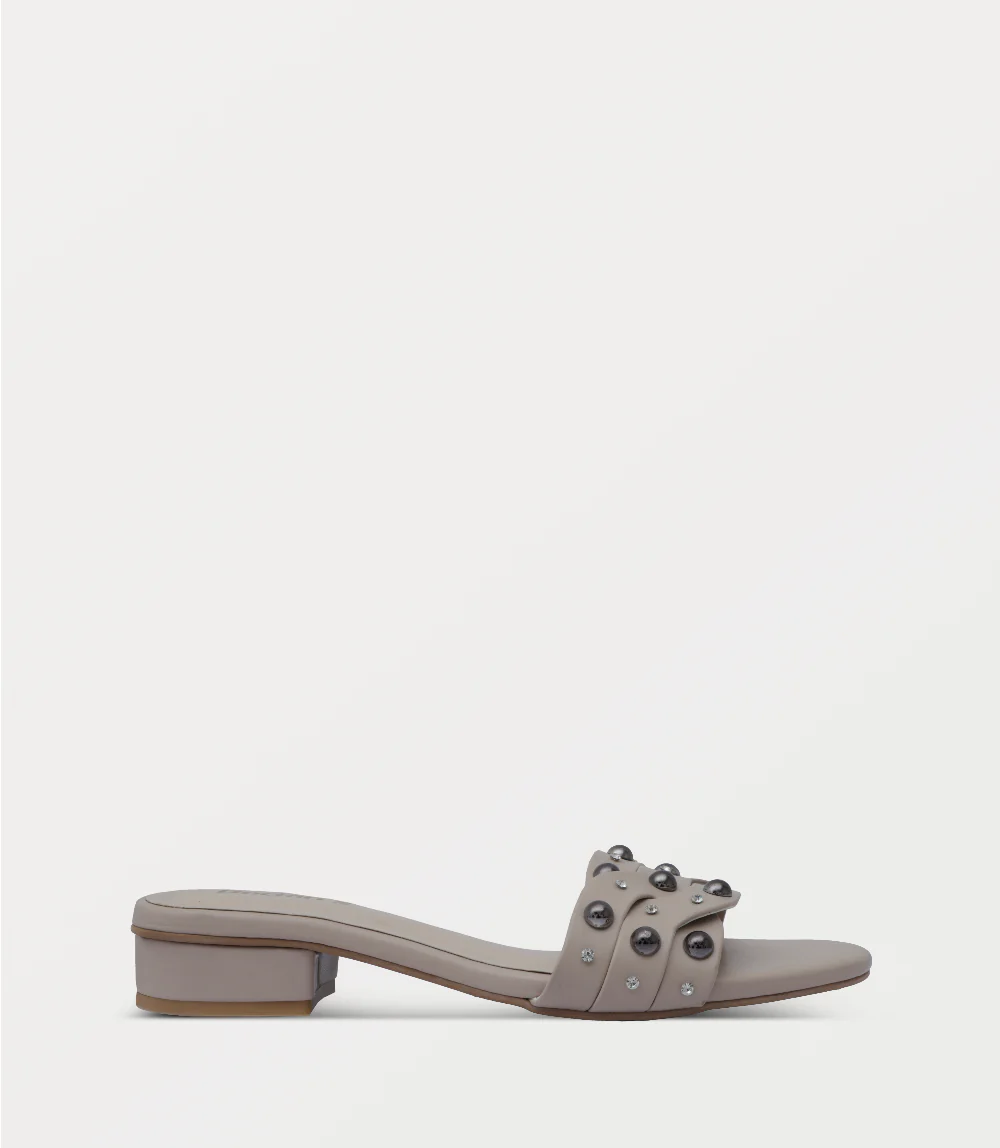 Women Slipper Heels-GREY