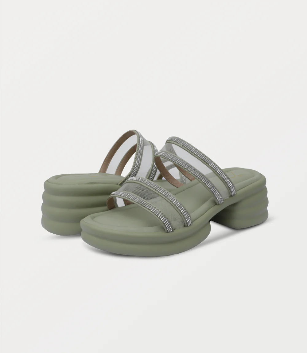 Women Platform Slipper-MINT - Image 3