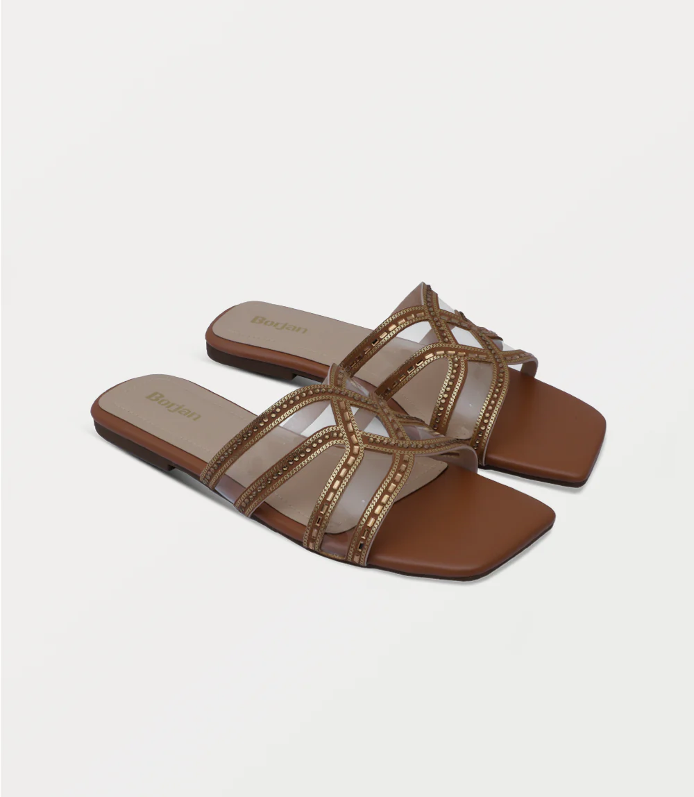 Women Slipper-TAN - Image 2