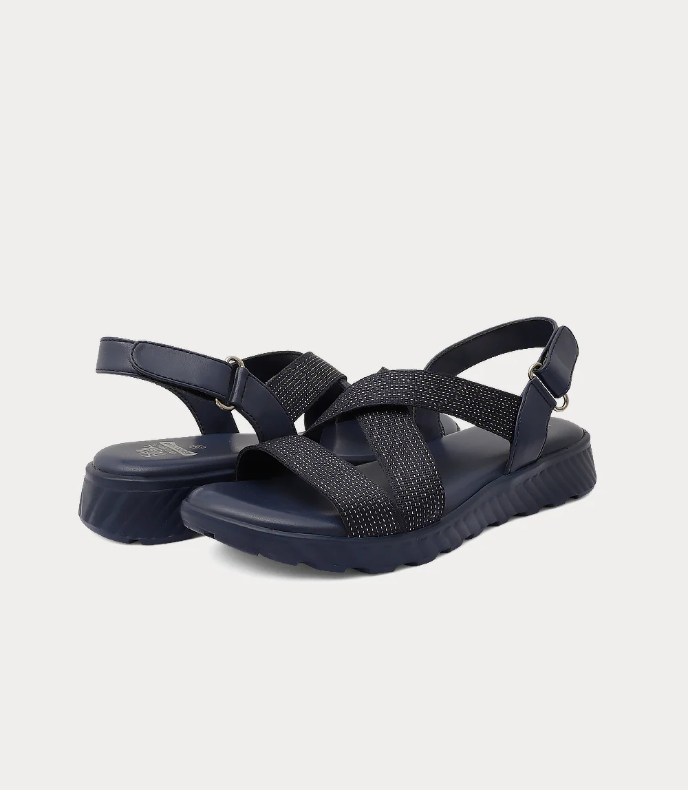 Women Comfort Sandal-NAVY - Image 3