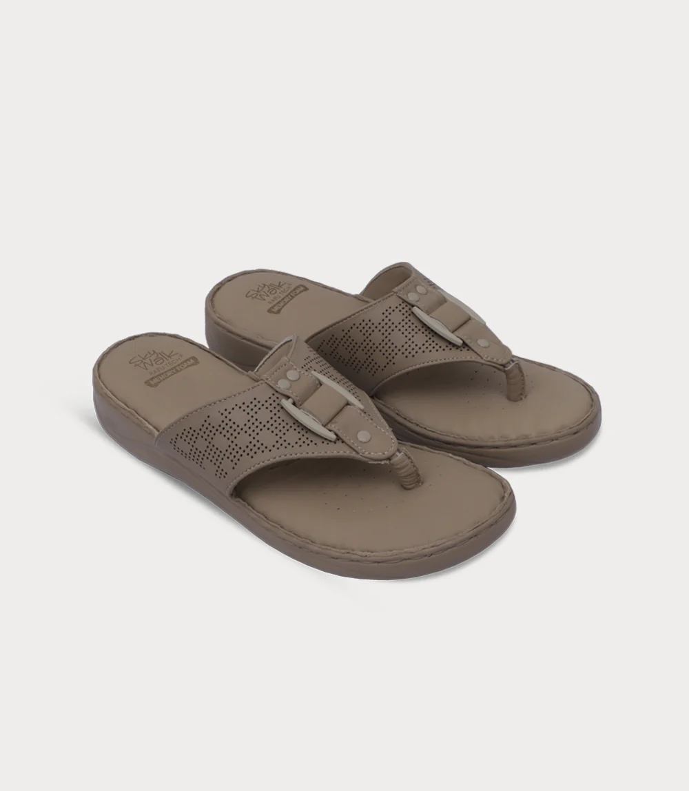 Women Comfort Chappal-BEIGE - Image 2