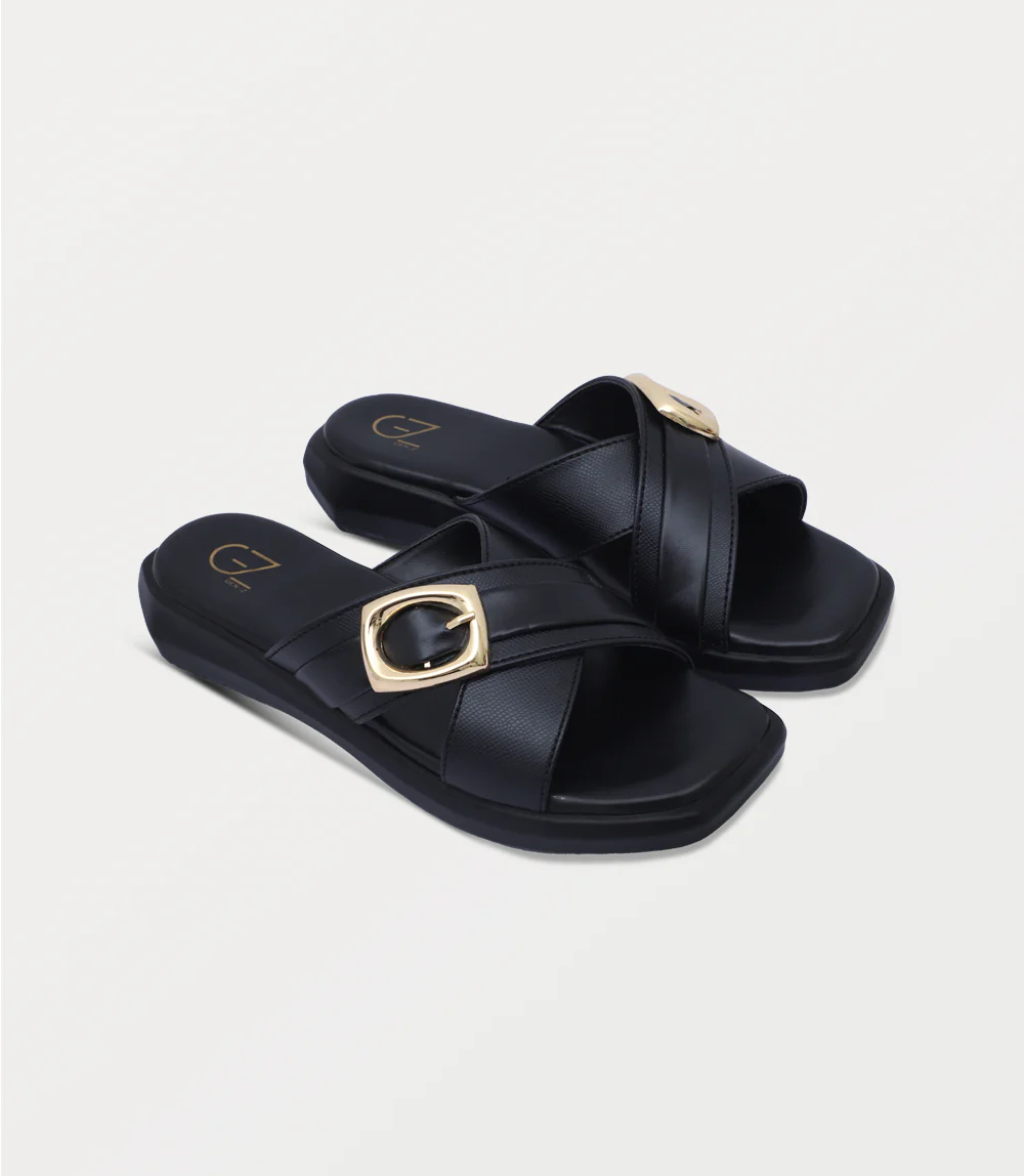 Women Comfort Slipper-BLACK - Image 2