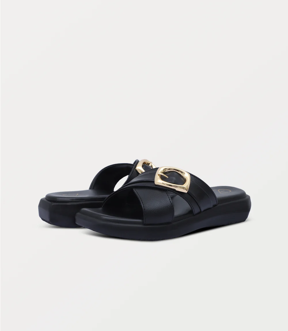 Women Comfort Slipper-BLACK - Image 3