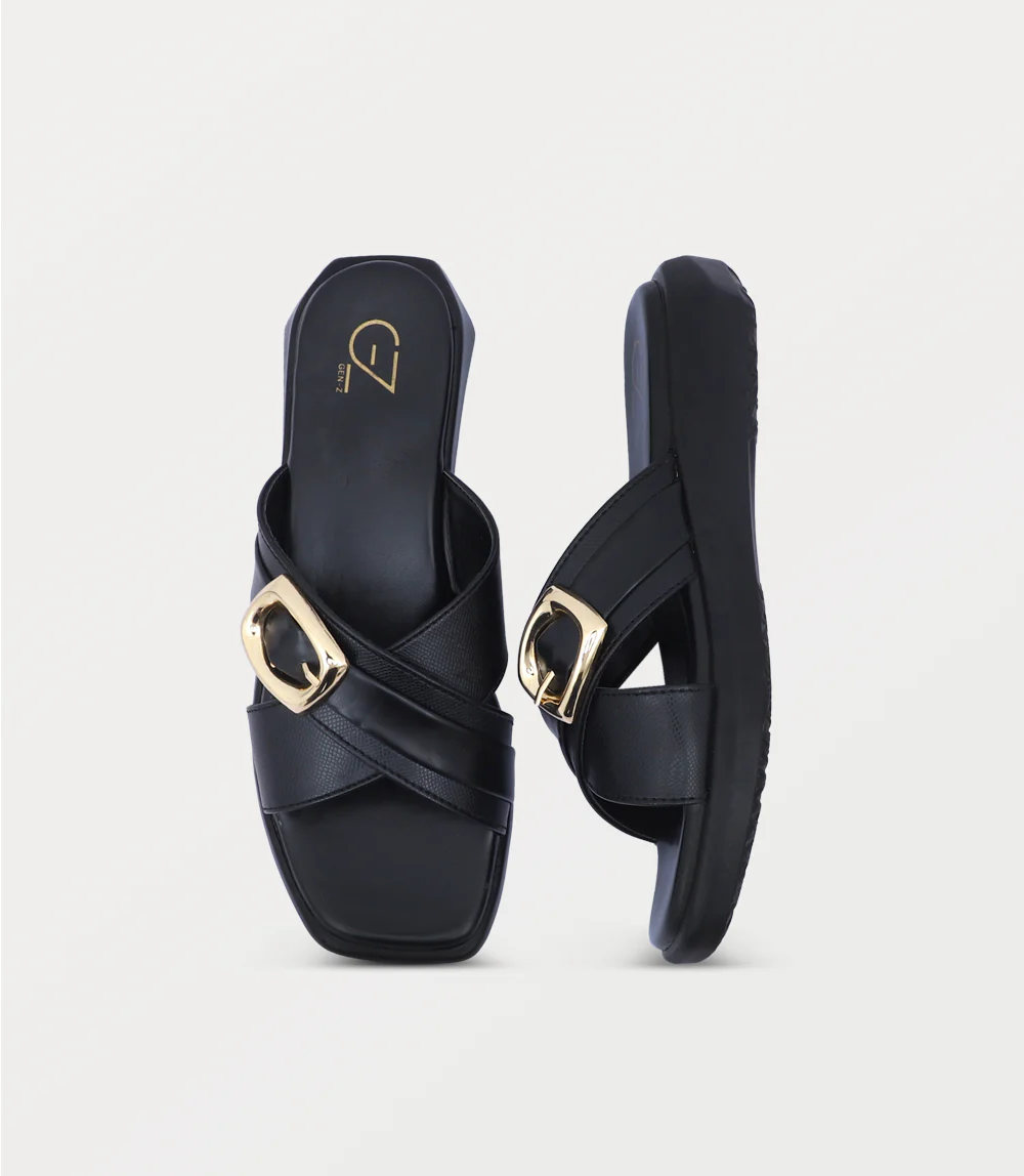 Women Comfort Slipper-BLACK - Image 4