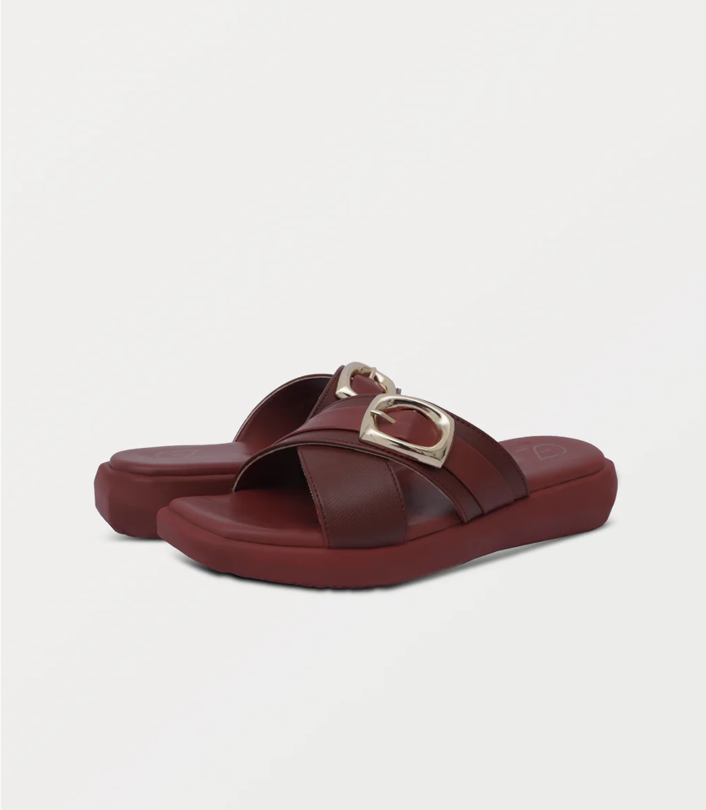 Women Comfort Slipper-MAROON - Image 3