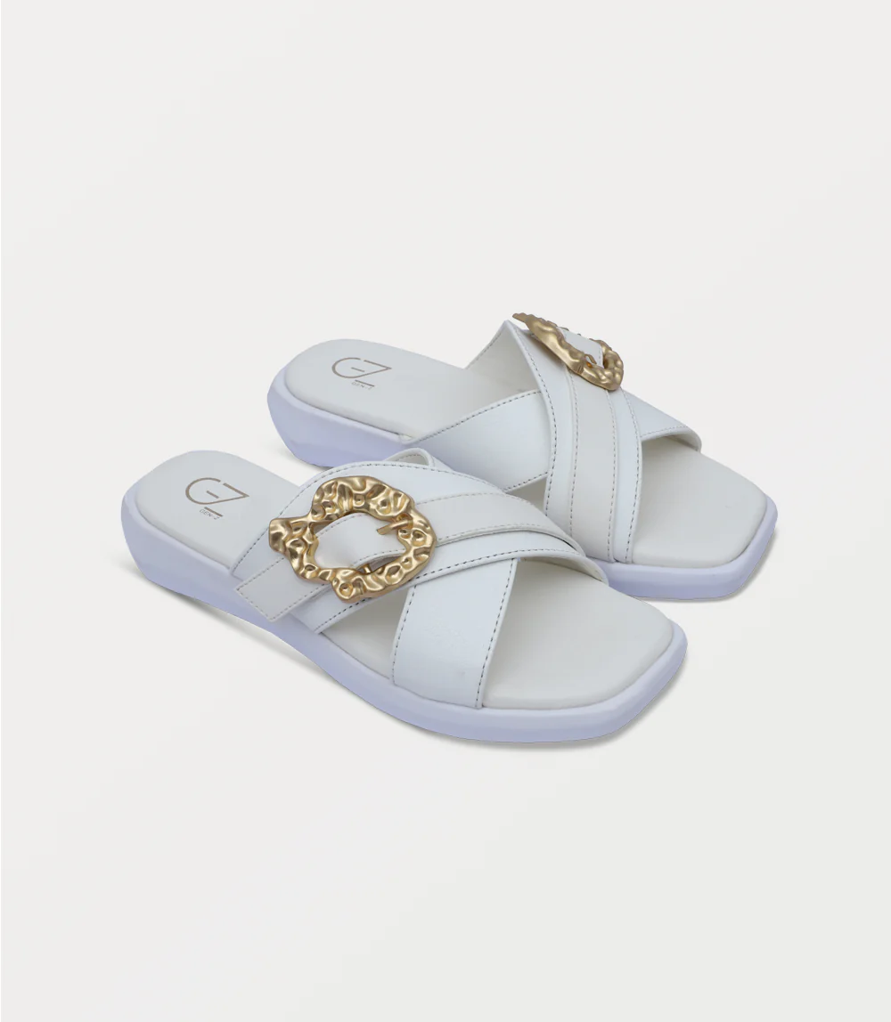 Women Comfort Slipper-WHITE - Image 2