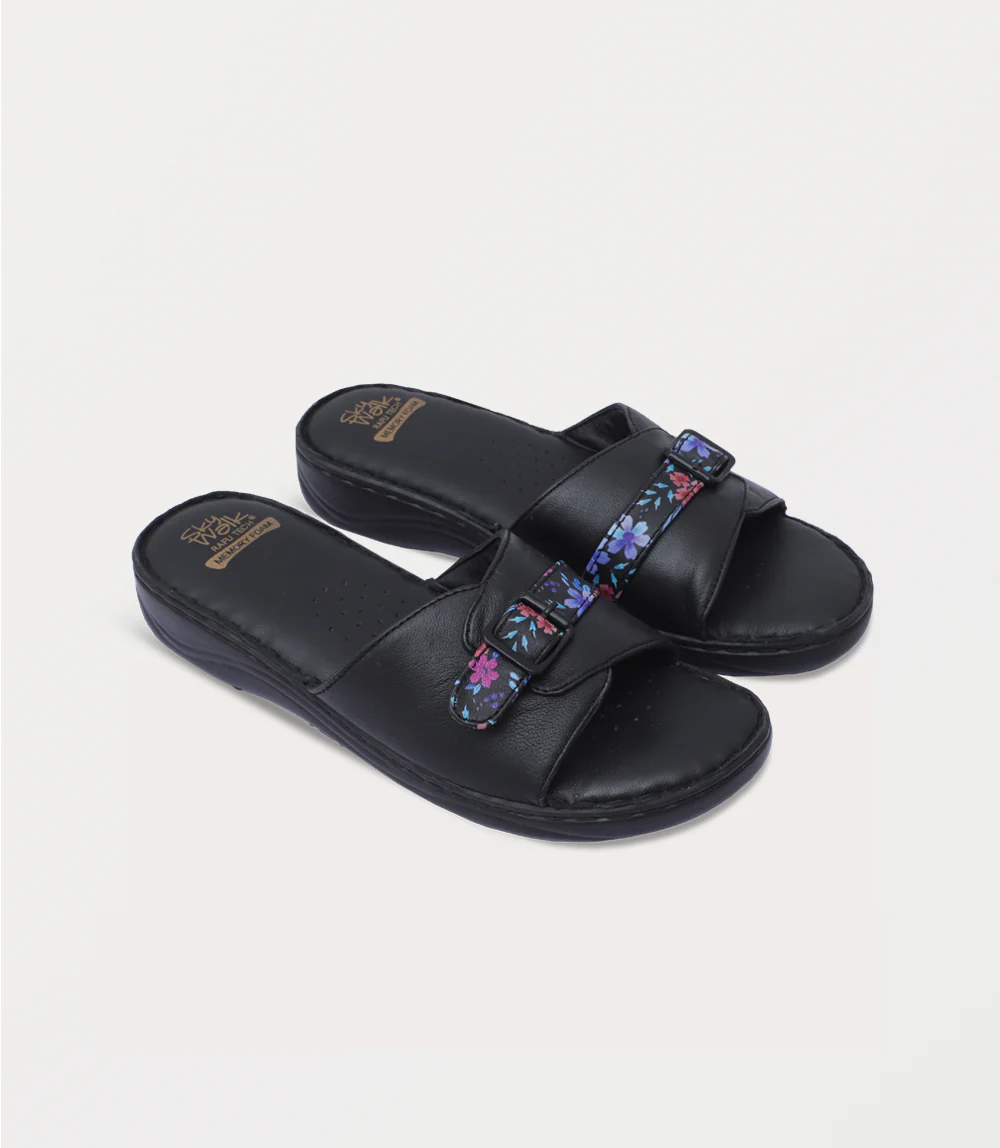 Women Comfort Slipper-BLACK - Image 2