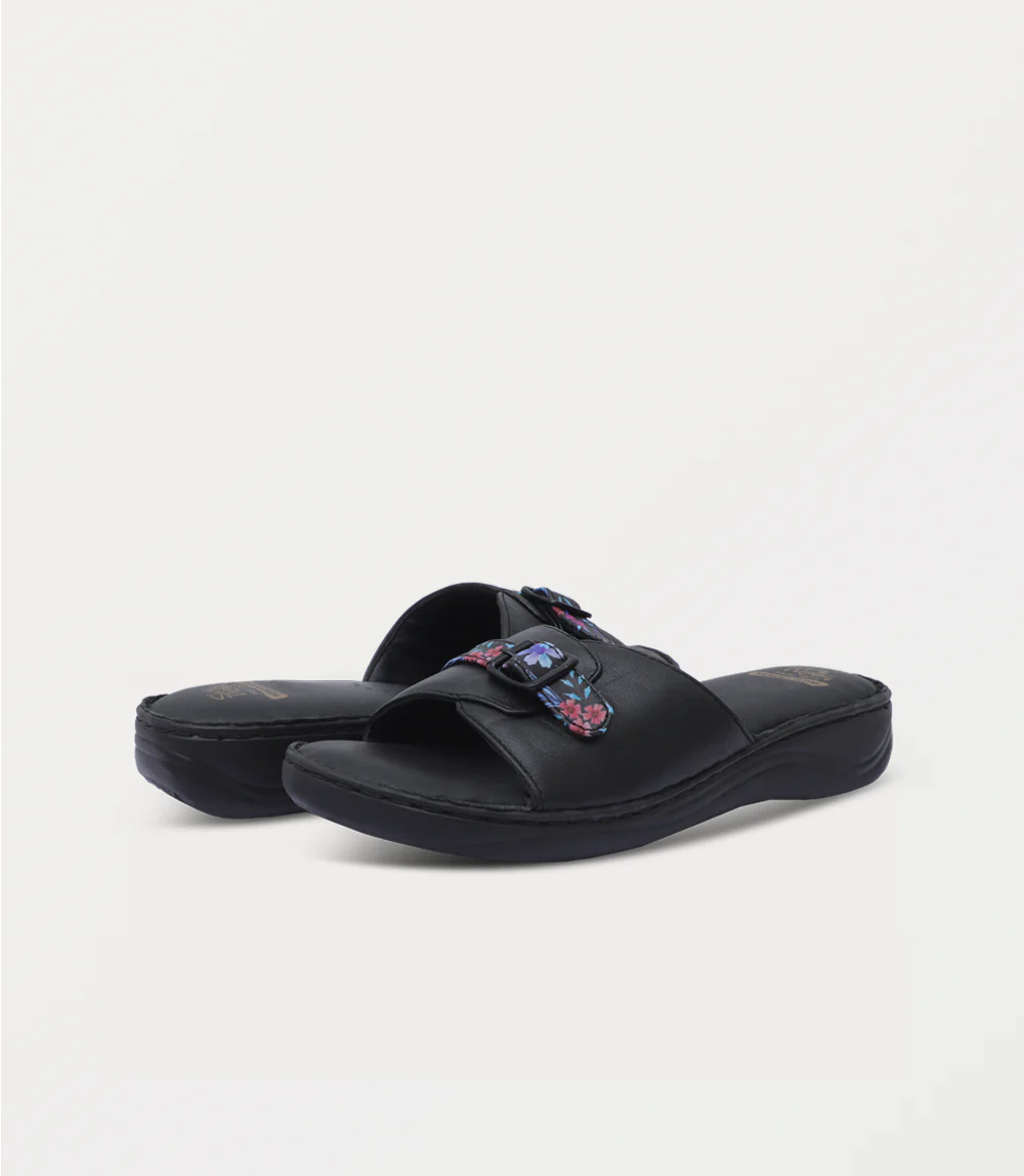 Women Comfort Slipper-BLACK - Image 3