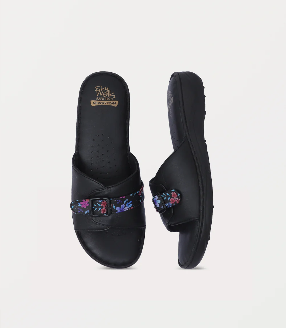 Women Comfort Slipper-BLACK - Image 4