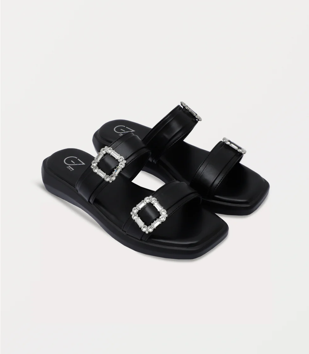 Women Comfort Slipper-BLACK - Image 2