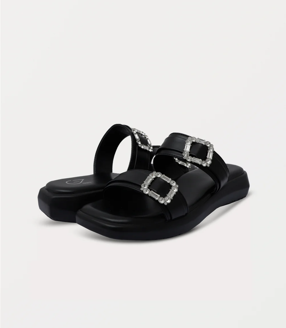 Women Comfort Slipper-BLACK - Image 3
